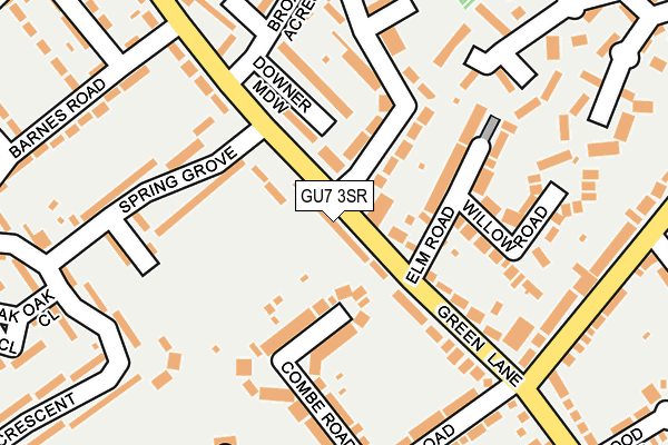 GU7 3SR map - OS OpenMap – Local (Ordnance Survey)