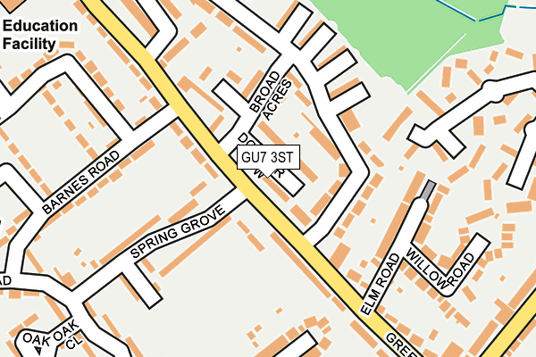 GU7 3ST map - OS OpenMap – Local (Ordnance Survey)