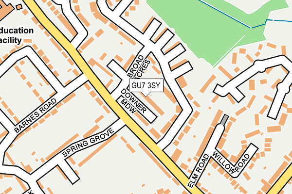 GU7 3SY map - OS OpenMap – Local (Ordnance Survey)