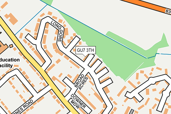 GU7 3TH map - OS OpenMap – Local (Ordnance Survey)