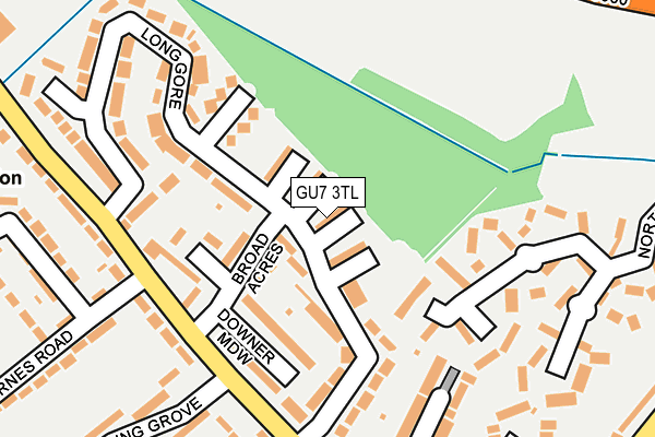 GU7 3TL map - OS OpenMap – Local (Ordnance Survey)