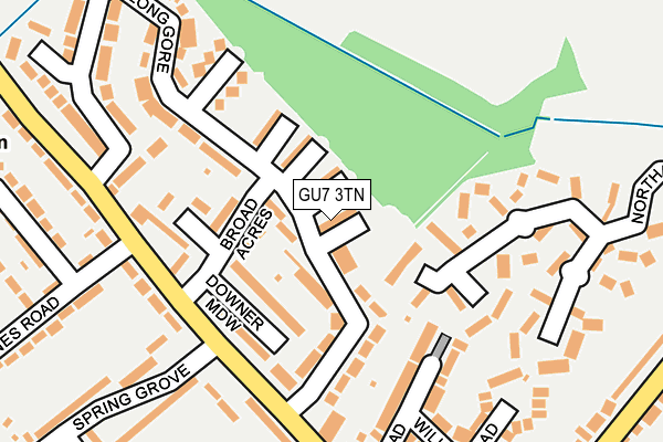 GU7 3TN map - OS OpenMap – Local (Ordnance Survey)