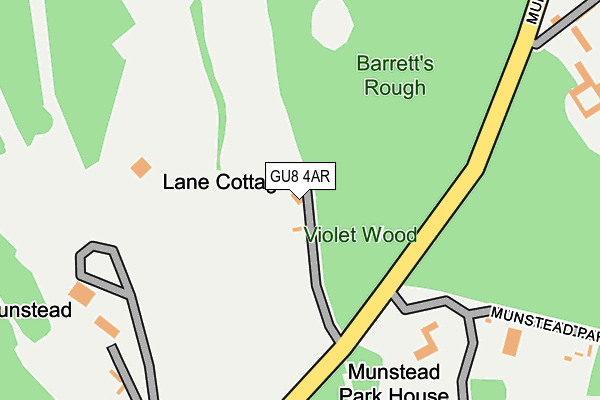 GU8 4AR map - OS OpenMap – Local (Ordnance Survey)