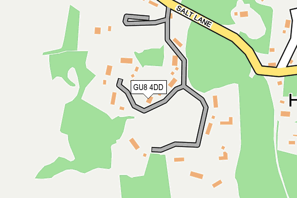 GU8 4DD map - OS OpenMap – Local (Ordnance Survey)