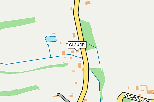 GU8 4DR map - OS OpenMap – Local (Ordnance Survey)
