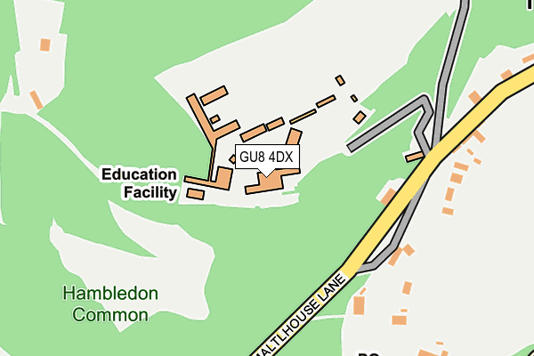 GU8 4DX map - OS OpenMap – Local (Ordnance Survey)