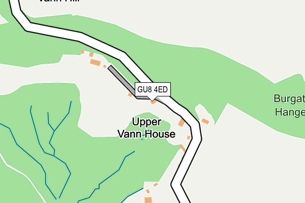 GU8 4ED map - OS OpenMap – Local (Ordnance Survey)