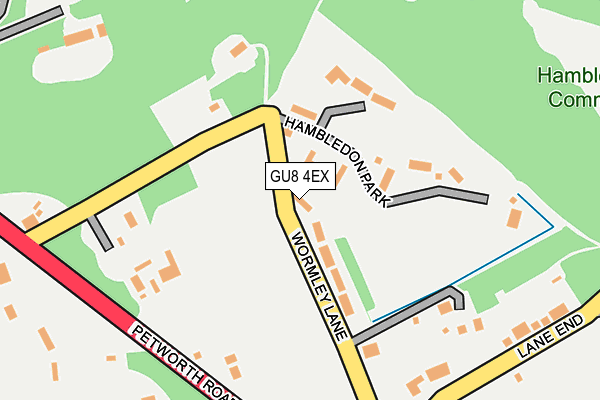 GU8 4EX map - OS OpenMap – Local (Ordnance Survey)