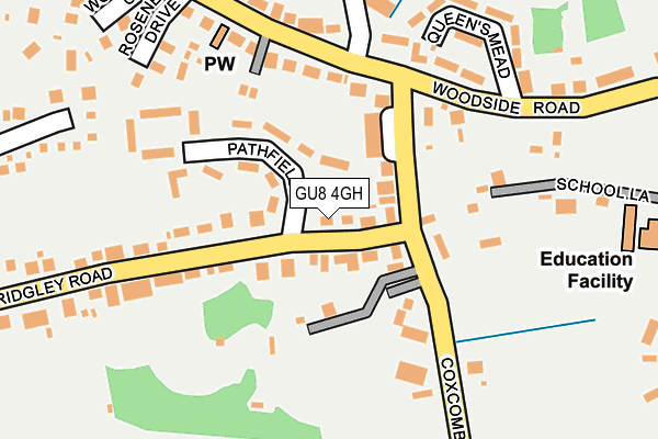 GU8 4GH map - OS OpenMap – Local (Ordnance Survey)