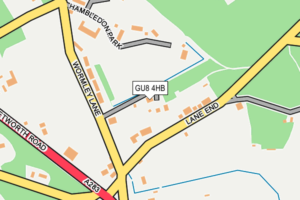 GU8 4HB map - OS OpenMap – Local (Ordnance Survey)
