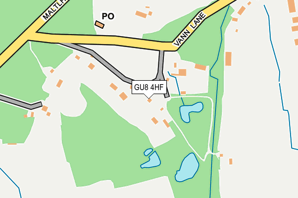 GU8 4HF map - OS OpenMap – Local (Ordnance Survey)