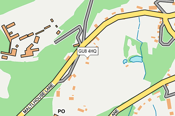 GU8 4HQ map - OS OpenMap – Local (Ordnance Survey)