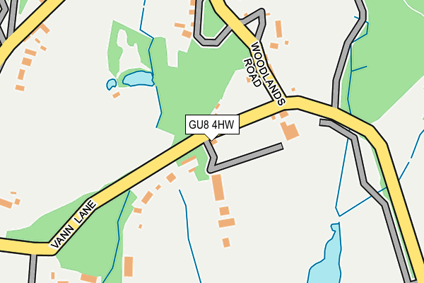 GU8 4HW map - OS OpenMap – Local (Ordnance Survey)