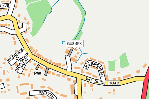 GU8 4PX map - OS OpenMap – Local (Ordnance Survey)