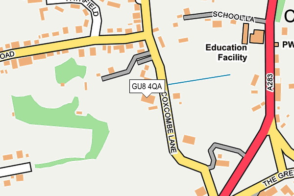 GU8 4QA map - OS OpenMap – Local (Ordnance Survey)