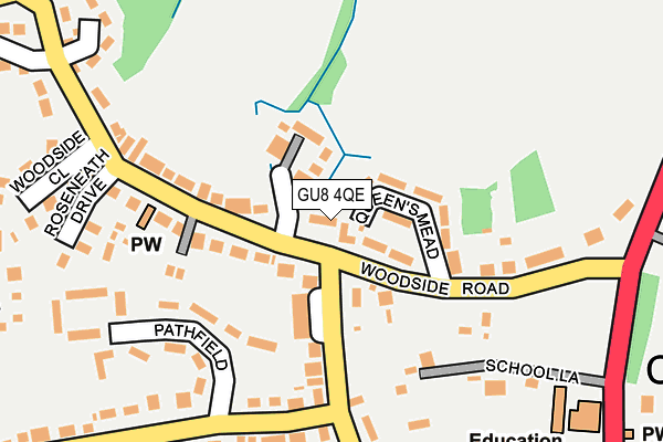 GU8 4QE map - OS OpenMap – Local (Ordnance Survey)