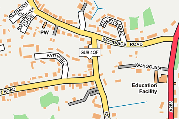 GU8 4QF map - OS OpenMap – Local (Ordnance Survey)