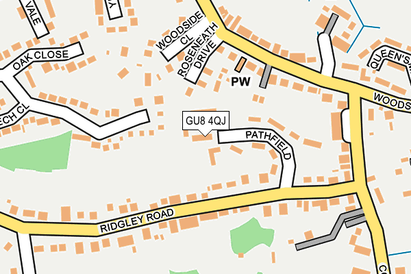 GU8 4QJ map - OS OpenMap – Local (Ordnance Survey)