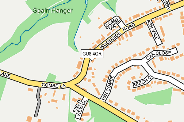 GU8 4QR map - OS OpenMap – Local (Ordnance Survey)