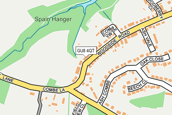 GU8 4QT map - OS OpenMap – Local (Ordnance Survey)