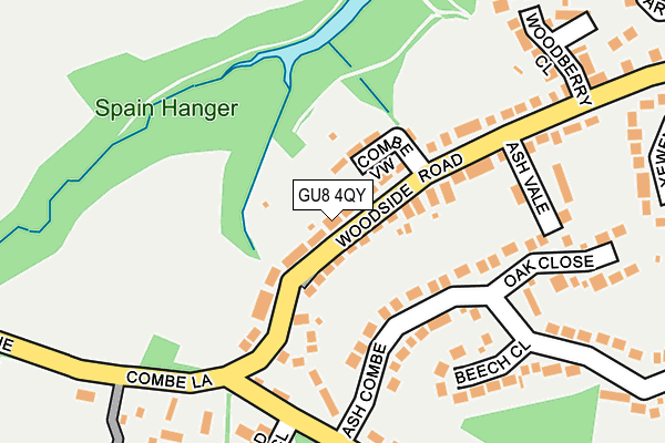 GU8 4QY map - OS OpenMap – Local (Ordnance Survey)