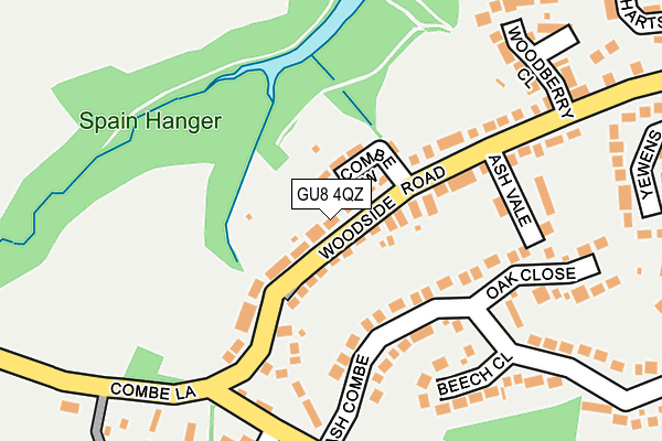 GU8 4QZ map - OS OpenMap – Local (Ordnance Survey)