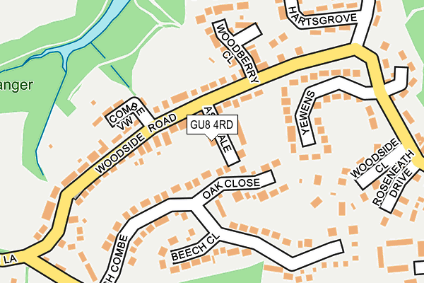 GU8 4RD map - OS OpenMap – Local (Ordnance Survey)
