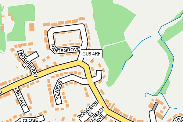 GU8 4RF map - OS OpenMap – Local (Ordnance Survey)