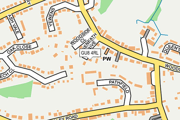 GU8 4RL map - OS OpenMap – Local (Ordnance Survey)