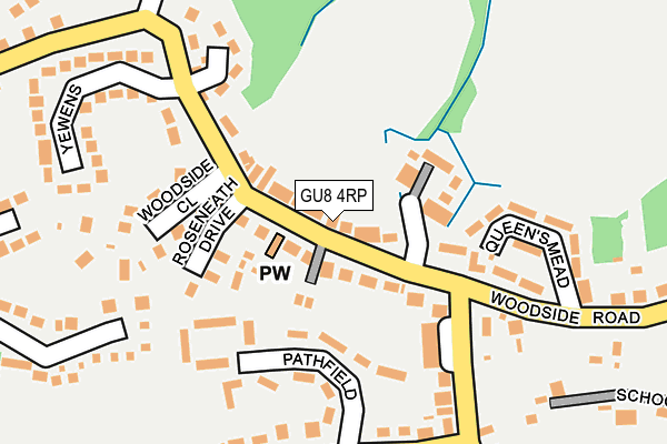 GU8 4RP map - OS OpenMap – Local (Ordnance Survey)