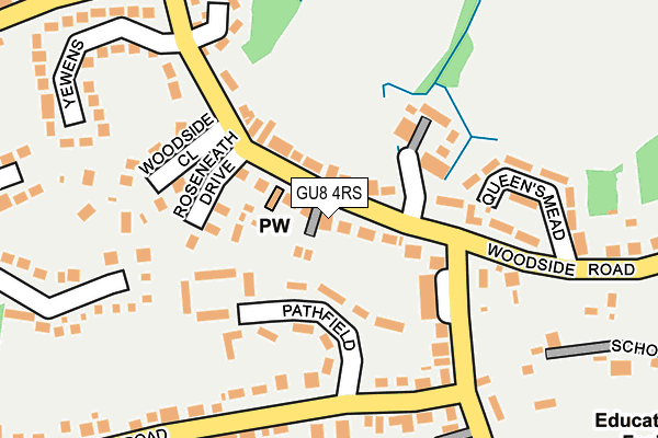 GU8 4RS map - OS OpenMap – Local (Ordnance Survey)