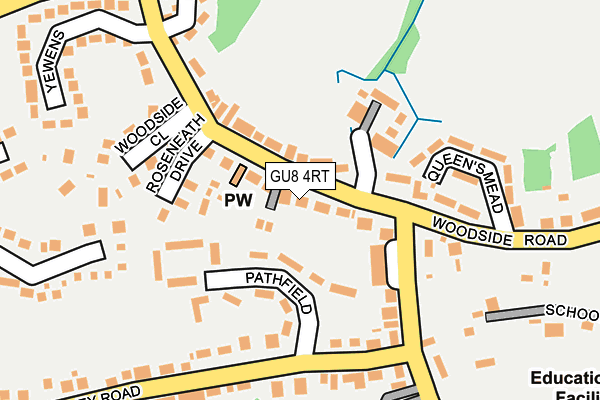 GU8 4RT map - OS OpenMap – Local (Ordnance Survey)