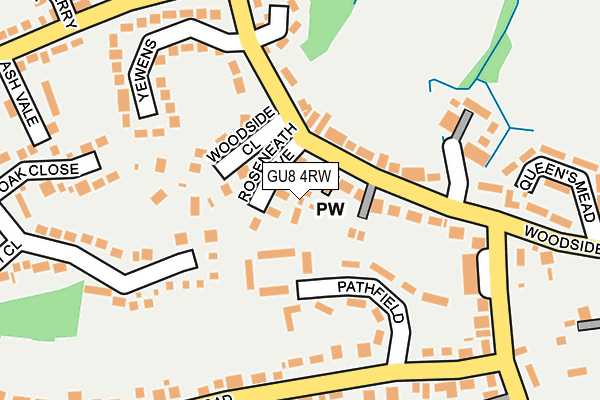 GU8 4RW map - OS OpenMap – Local (Ordnance Survey)