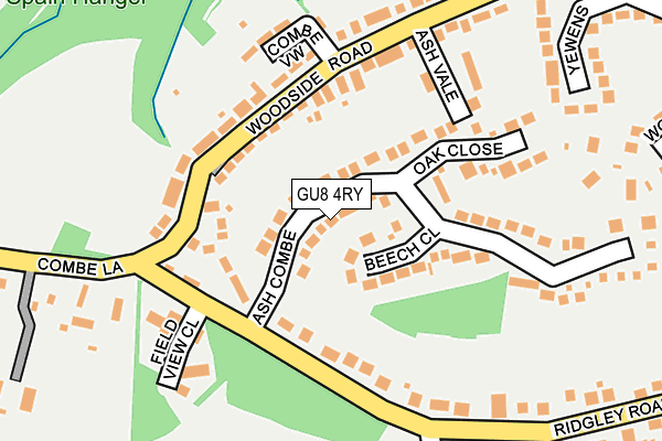 GU8 4RY map - OS OpenMap – Local (Ordnance Survey)