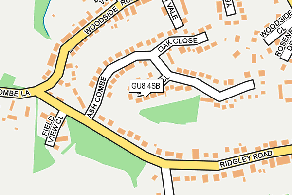 GU8 4SB map - OS OpenMap – Local (Ordnance Survey)
