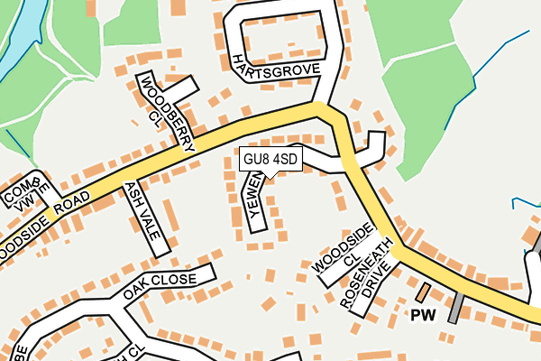 GU8 4SD map - OS OpenMap – Local (Ordnance Survey)