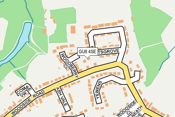 GU8 4SE map - OS OpenMap – Local (Ordnance Survey)