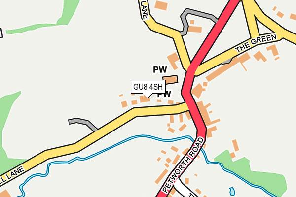 GU8 4SH map - OS OpenMap – Local (Ordnance Survey)