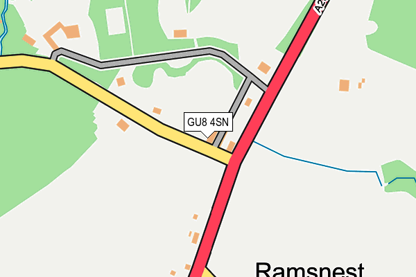 GU8 4SN map - OS OpenMap – Local (Ordnance Survey)