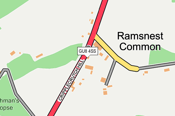 GU8 4SS map - OS OpenMap – Local (Ordnance Survey)