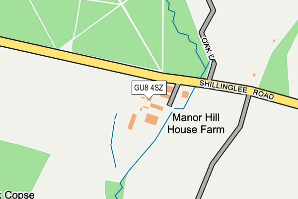 GU8 4SZ map - OS OpenMap – Local (Ordnance Survey)