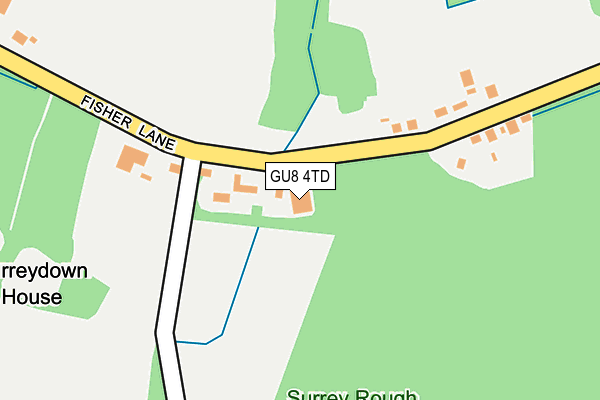 GU8 4TD map - OS OpenMap – Local (Ordnance Survey)