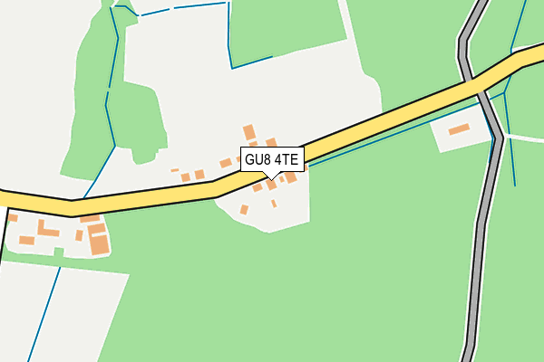 GU8 4TE map - OS OpenMap – Local (Ordnance Survey)