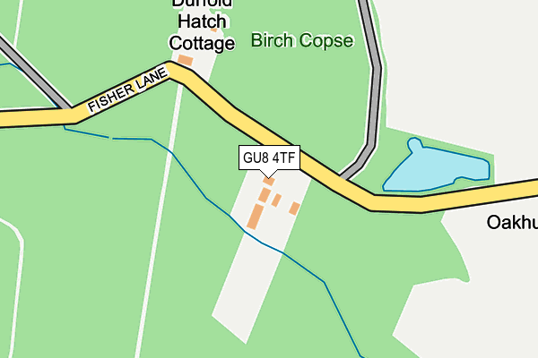 GU8 4TF map - OS OpenMap – Local (Ordnance Survey)