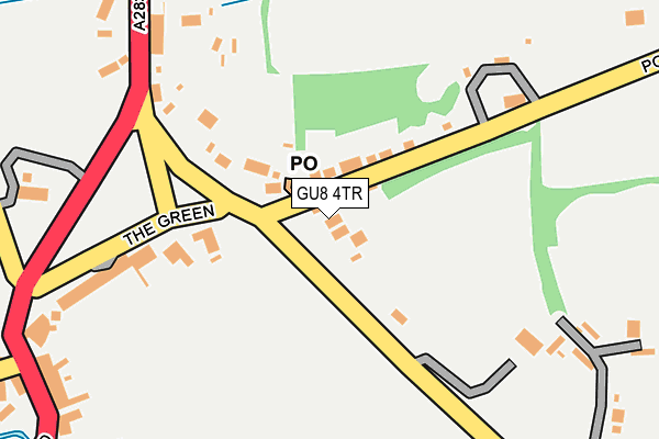 GU8 4TR map - OS OpenMap – Local (Ordnance Survey)