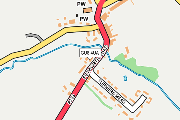 GU8 4UA map - OS OpenMap – Local (Ordnance Survey)