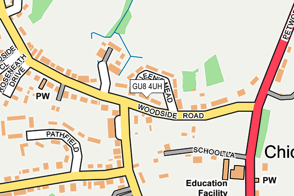GU8 4UH map - OS OpenMap – Local (Ordnance Survey)