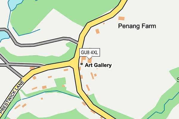 GU8 4XL map - OS OpenMap – Local (Ordnance Survey)