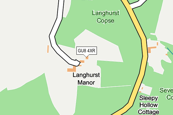 Map of LANGHURST MANOR DEVELOPMENT LIMITED at local scale