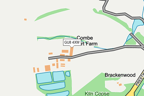 GU8 4XW map - OS OpenMap – Local (Ordnance Survey)